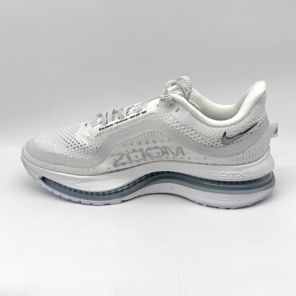 Nike Pegasus Premium White Metallic Silver Sz 7 M / 8.5 W New Running HQ2592-102 - Picture 6 of 11
